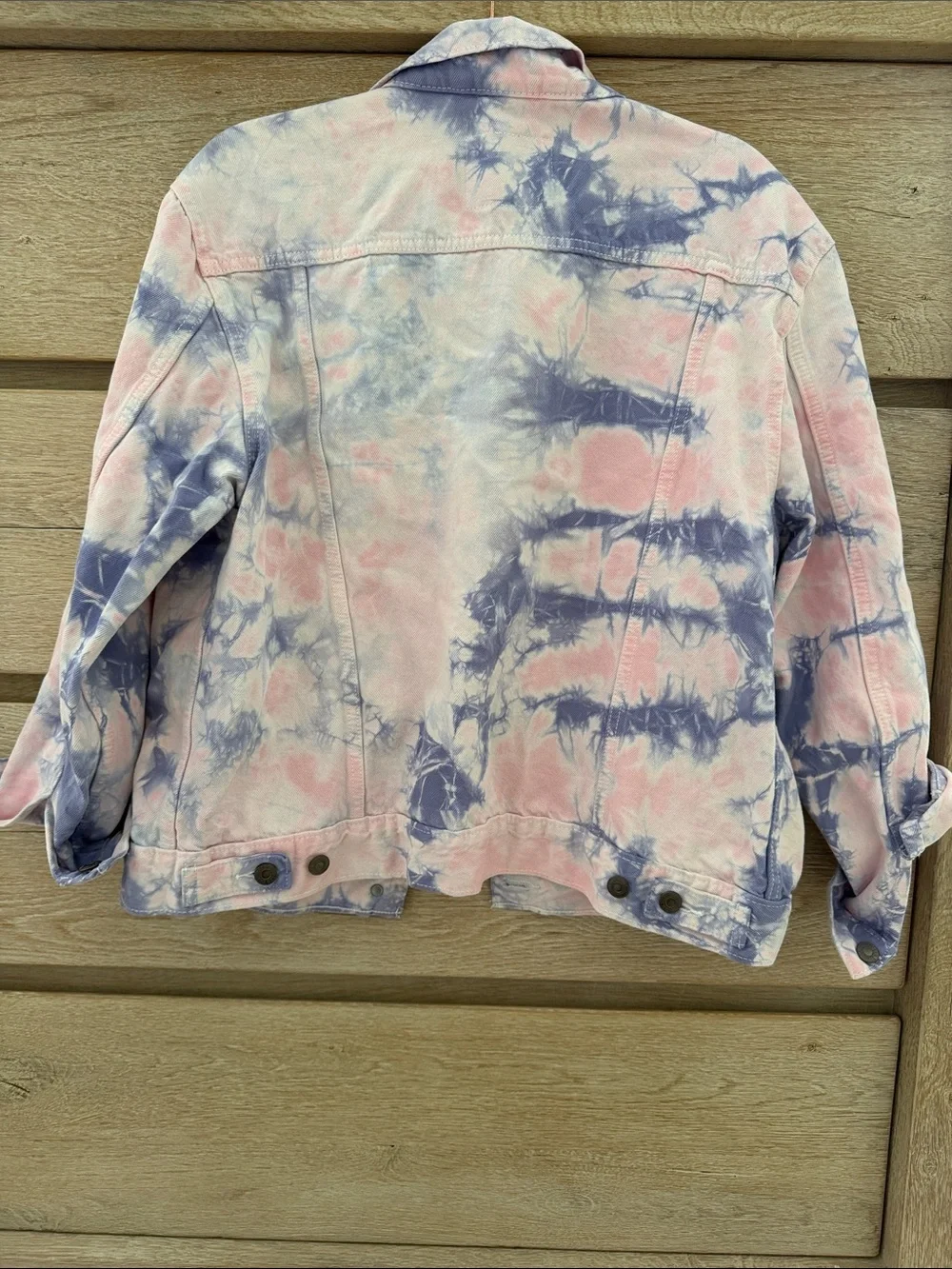 Levi's Tie-Dye Denim Jacket - Pink & Blue Wash - Picture 4 of 10